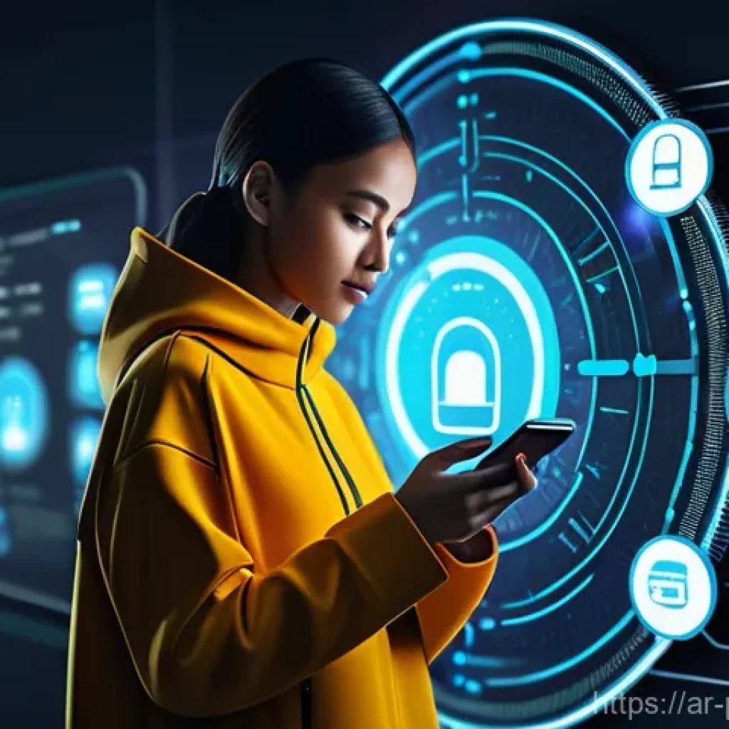 데이터 프라이버시의 중요성 이해하기 - **Prompt:** "A vibrant, dynamic digital fortress protecting personal data. In the foreground, a dive...