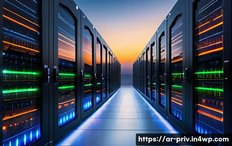 데이터 주권과 국제적 문제 - A modern data center in the United Arab Emirates with sleek, futuristic architecture, featuring rows...