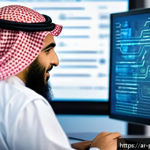 데이터 프라이버시와 사용자 신뢰 구축 - A modern Middle Eastern corporate office setting with diverse Arab professionals in traditional and ...