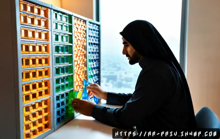 개인정보 보호를 위한 프레임워크 설계 - Photorealistic cybersecurity planning scene in a modern Middle Eastern office, Arab data privacy spe...